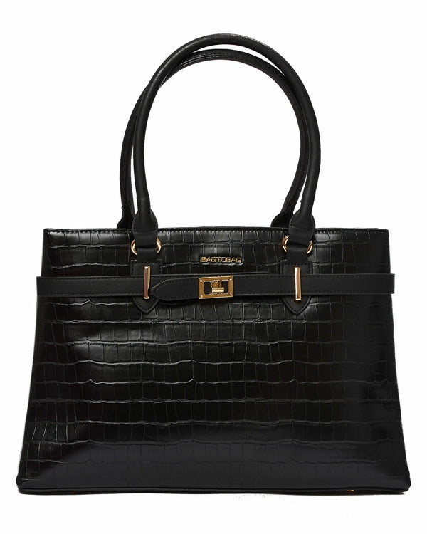 Crocodile Pattern Shoulder Bag