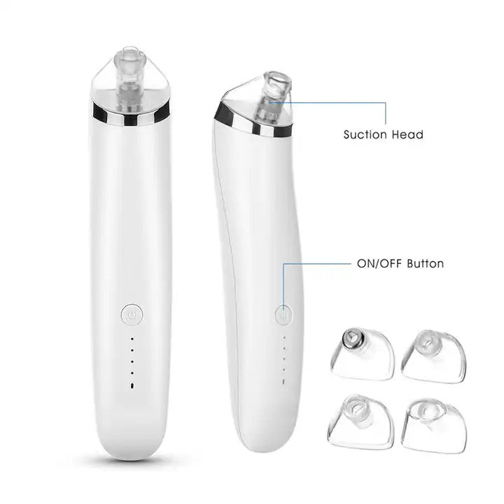 Rechargeable Blackhead Remover (with 4 suction heads)