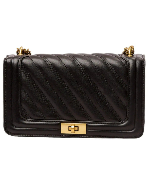 Gold Chain Elegant Square Leather Bag