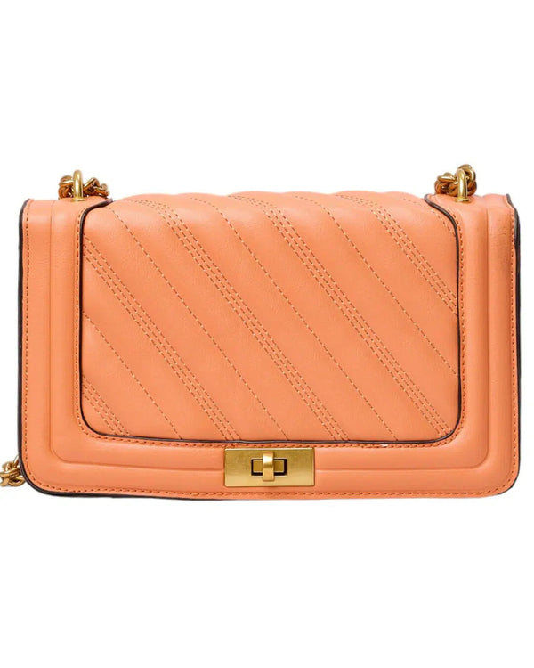 Gold Chain Elegant Square Leather Bag