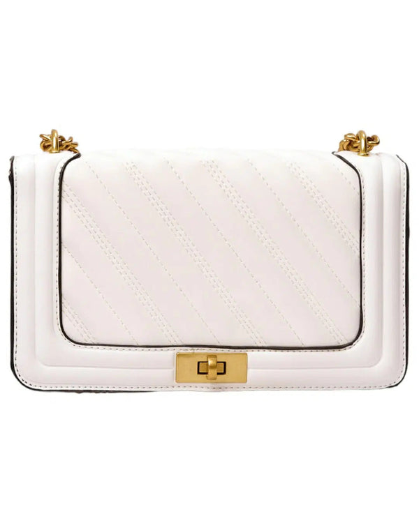 Gold Chain Elegant Square Leather Bag