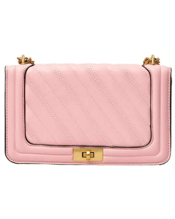 Gold Chain Elegant Square Leather Bag