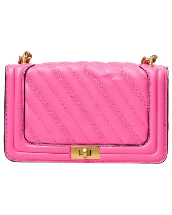 Gold Chain Elegant Square Leather Bag