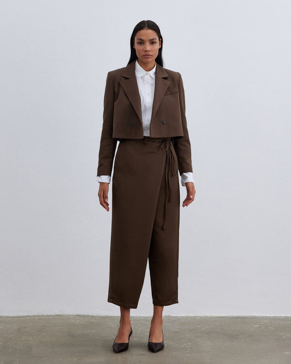 Brown Fold Trousers