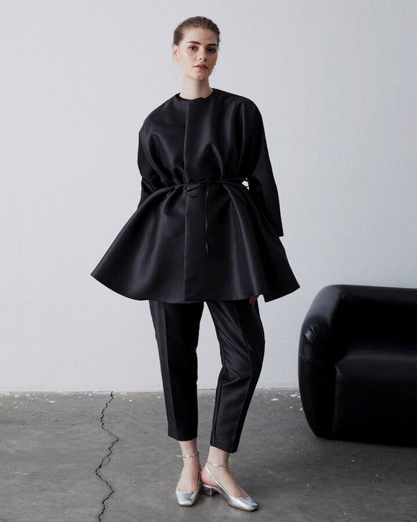 Black Swan Ruffled Dove Jacket